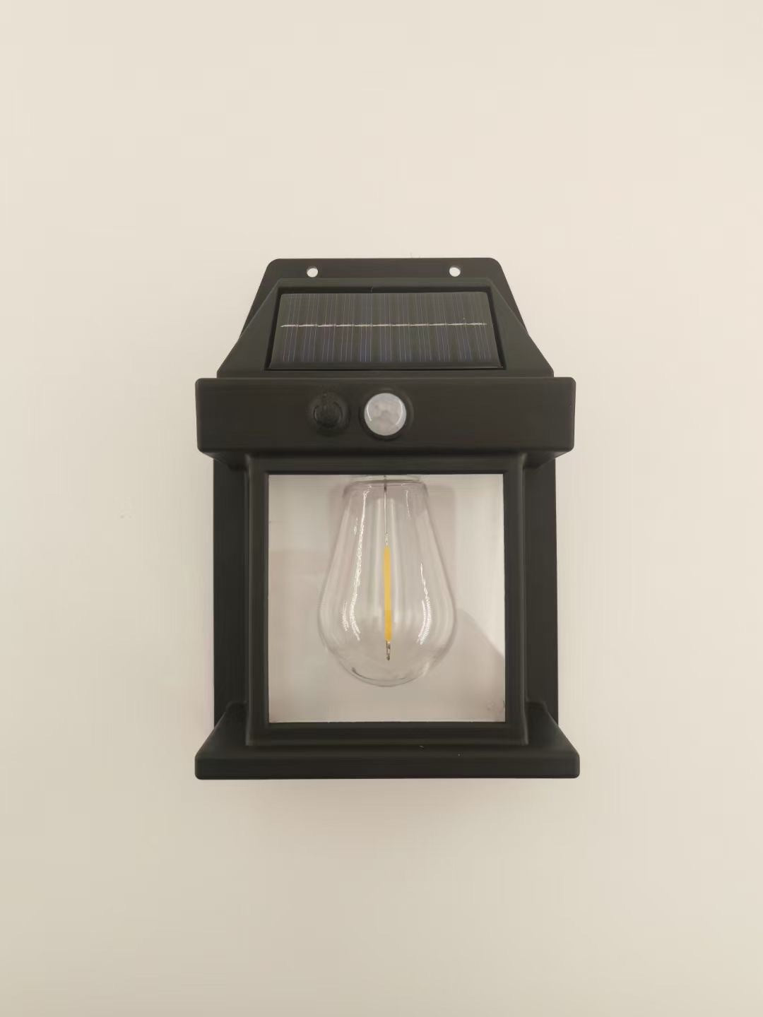 Outdoor Solar Wall Lamp Waterproof Tungsten Lamp Induction Outdoor DealSniper.net Black Solar Tungsten Wire Wall Lamp