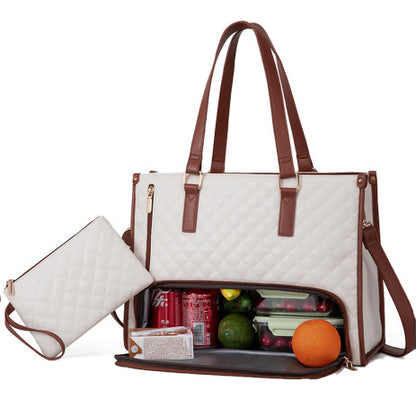 Fashionable Lunch Tote Bag Women's Thermal Insulation Lunch Box Women DealSniper.net