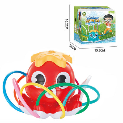 Sprinkler Outdoor Water Spray Toy Garden Water Toys Kids dealsniper-net Red Octopus