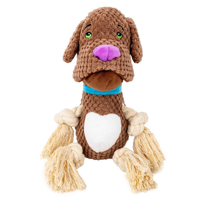 Dog Plush Toy Vocalization Bite-resistant Cotton String Pets dealsniper-net