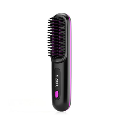 2 In 1 Straight Hair Comb Wireless Hair Straightener Brush Hair Beauty dealsniper-net