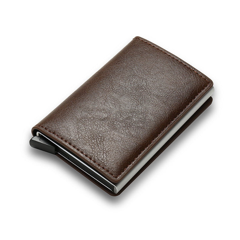 Credit Card Holder Smart Minimalist Wallet Pocket Cardholder Bank Men dealsniper-net Coffee Dark