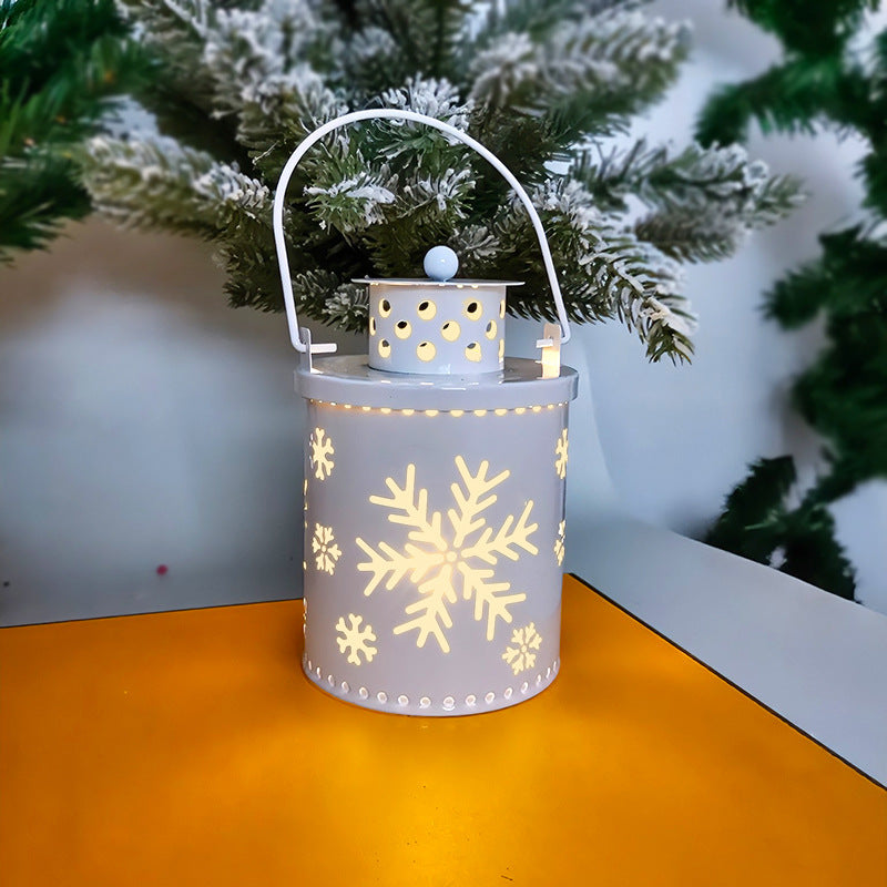 Christmas Candle Lights LED Small Lanterns Wind Lights Electronic Candles Nordic Style Creative Holiday Decoration Decorations Holidays dealsniper-net White 0067