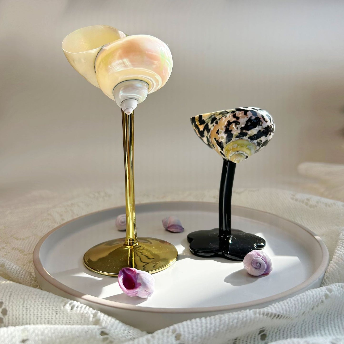 Ins Handmade Shell Conch Wine Glass Aromatherapy Dish Kitchen DealSniper.net