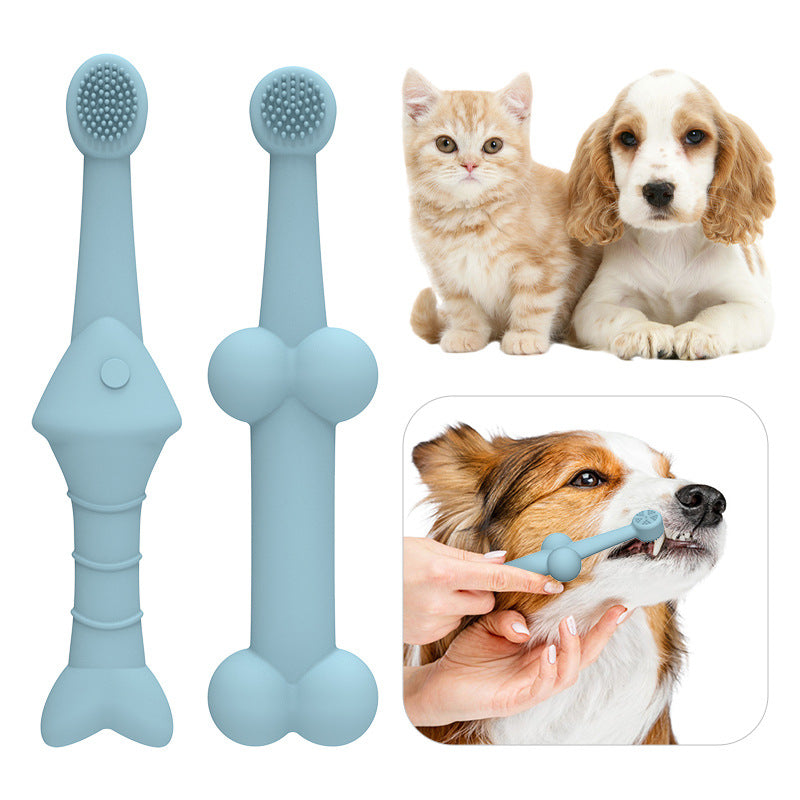 Pet Silicone Finger Toothbrush Oral Cleaning Pet Toothbrush Pets dealsniper-net