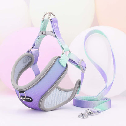 Pet Clothes Hand Holding Rope Out Dog Chest Strap Pets dealsniper-net Light Purple Green L