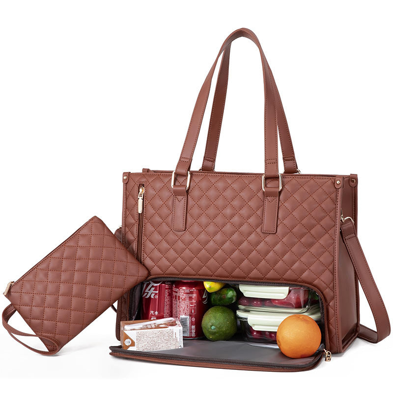 Fashionable Lunch Tote Bag Women's Thermal Insulation Lunch Box Women DealSniper.net