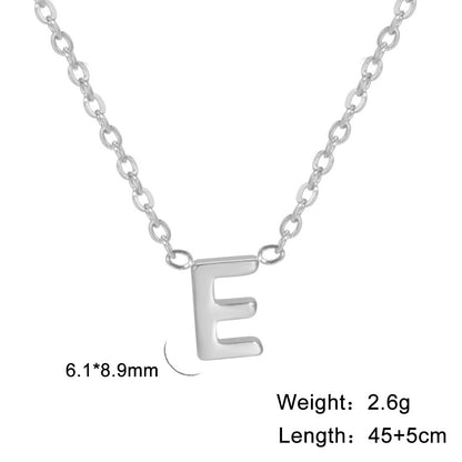 26 English Letter Steel Color Concentrate Polished Welding Cross Chain Jewelry dealsniper-net E