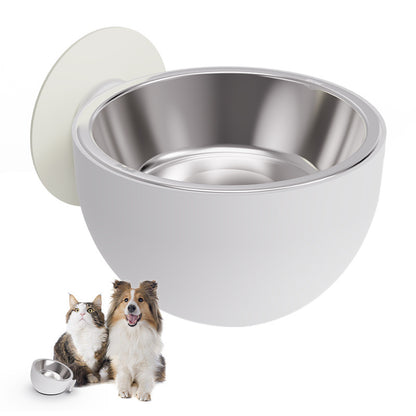 Magnetic Pet Bowl Cat Feeder Dog Foodbowl Pet Products Pets dealsniper-net White