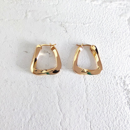 Irregular Eardrop Earring Female Ins Style Personality Simple Jewelry dealsniper-net Gold, Small Size