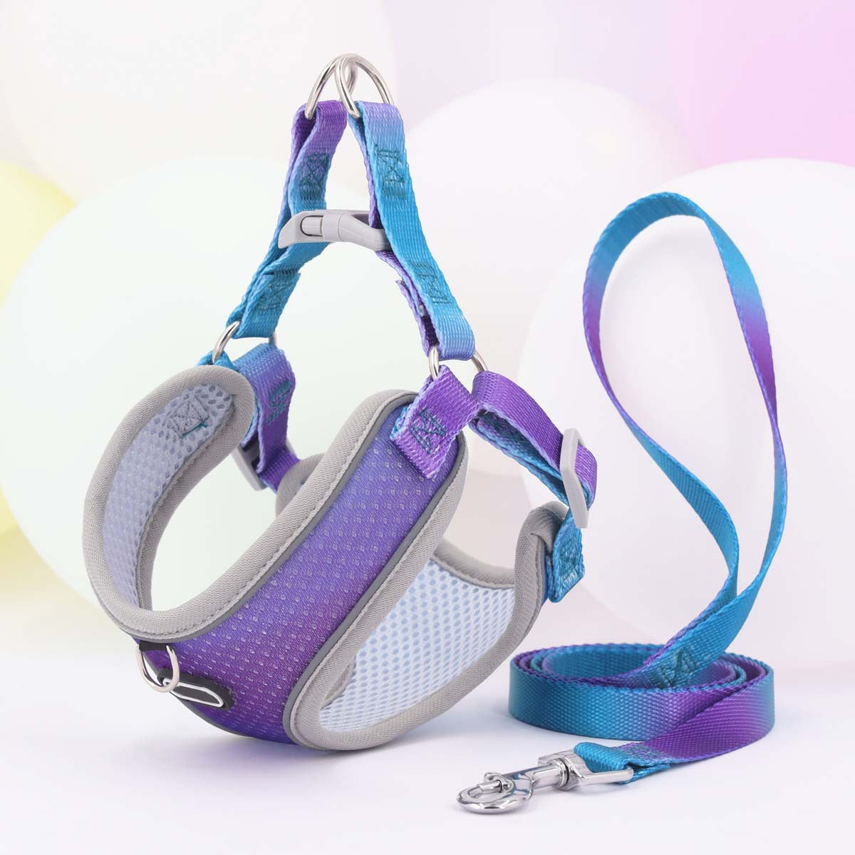 Pet Clothes Hand Holding Rope Out Dog Chest Strap Pets dealsniper-net Blue And Purple L