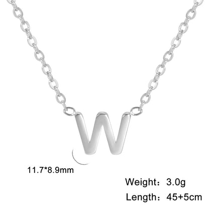 26 English Letter Steel Color Concentrate Polished Welding Cross Chain Jewelry dealsniper-net W