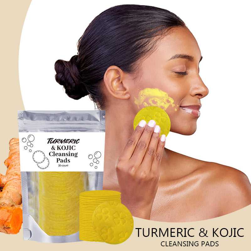 Turmeric Exfoliating Cleansing Pads Compressed Facial Beauty dealsniper-net