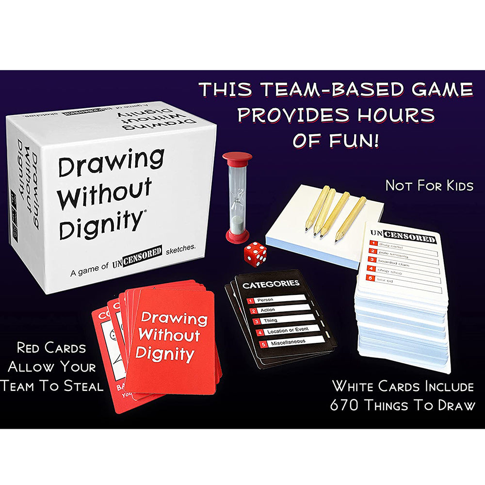 English Version Drawing Without Dignity Party Game Card Kids dealsniper-net