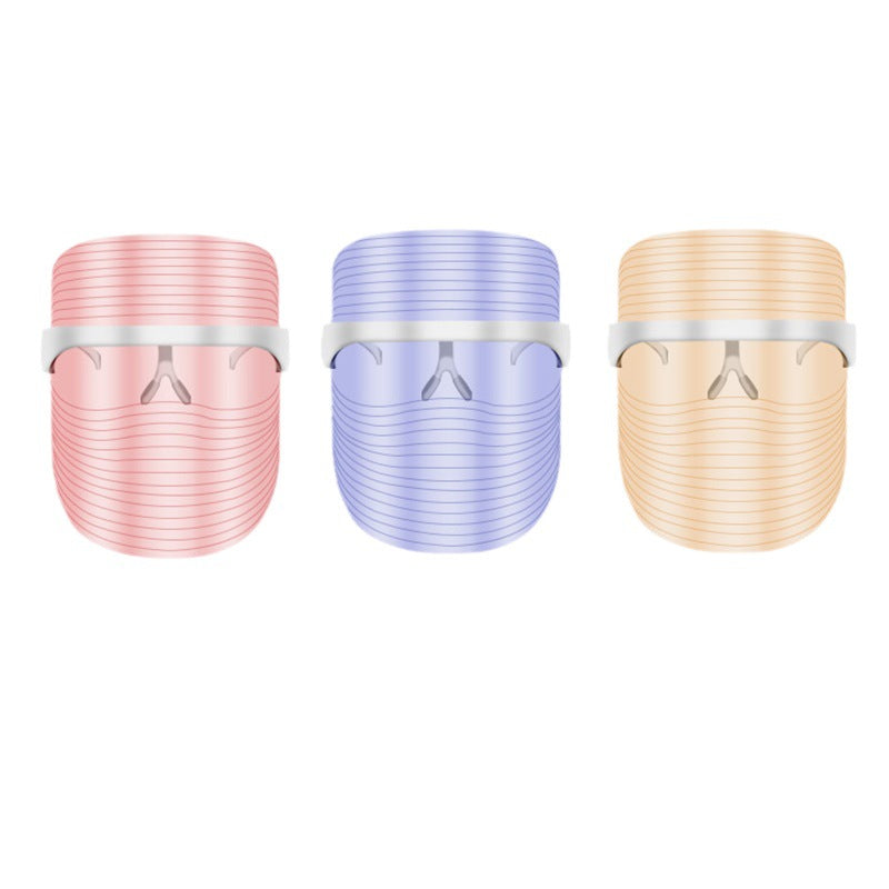 LED Three-color Beauty Mask Household Face Acne Removing Photon