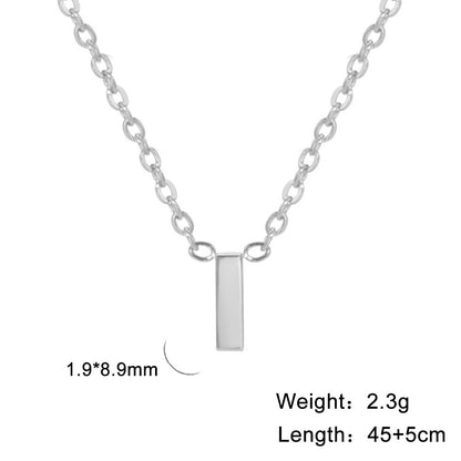 26 English Letter Steel Color Concentrate Polished Welding Cross Chain Jewelry dealsniper-net I