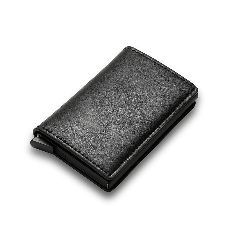 Credit Card Holder Smart Minimalist Wallet Pocket Cardholder Bank Men dealsniper-net Black