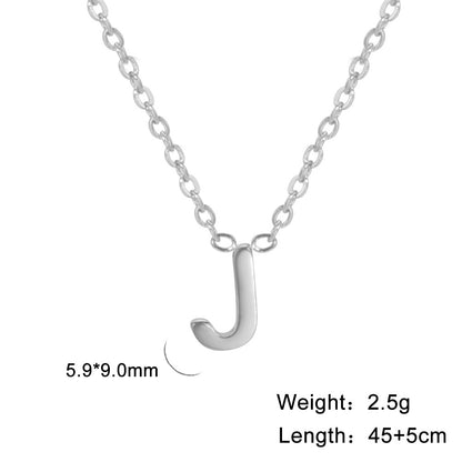 26 English Letter Steel Color Concentrate Polished Welding Cross Chain Jewelry dealsniper-net J