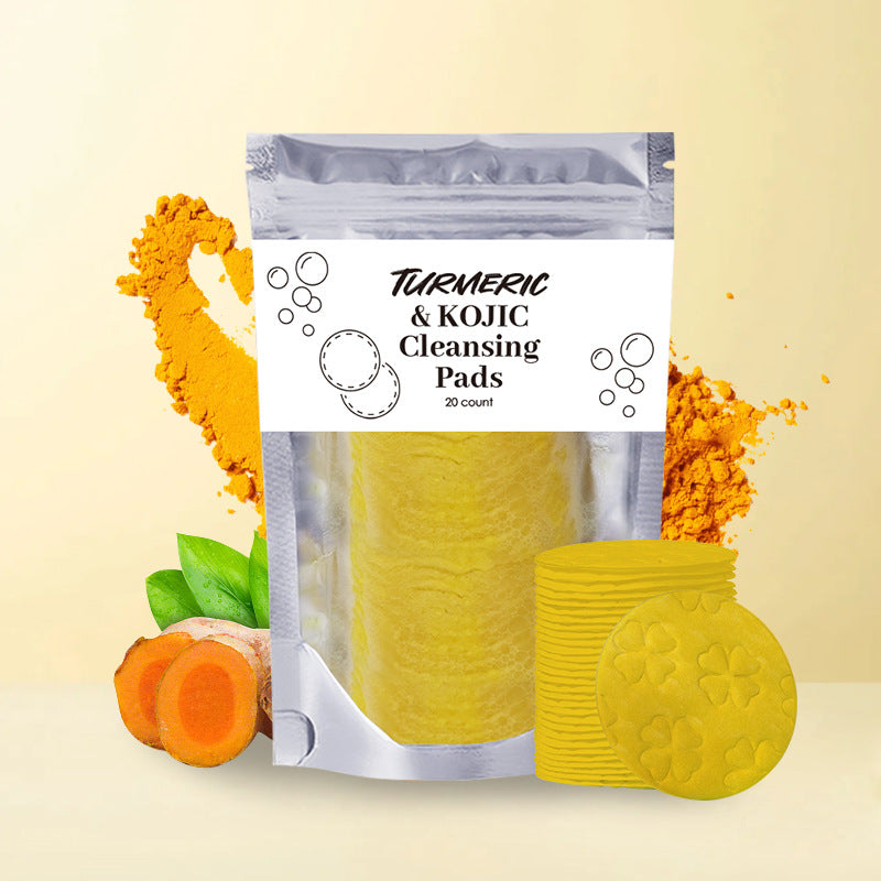 Turmeric Exfoliating Cleansing Pads Compressed Facial Beauty dealsniper-net