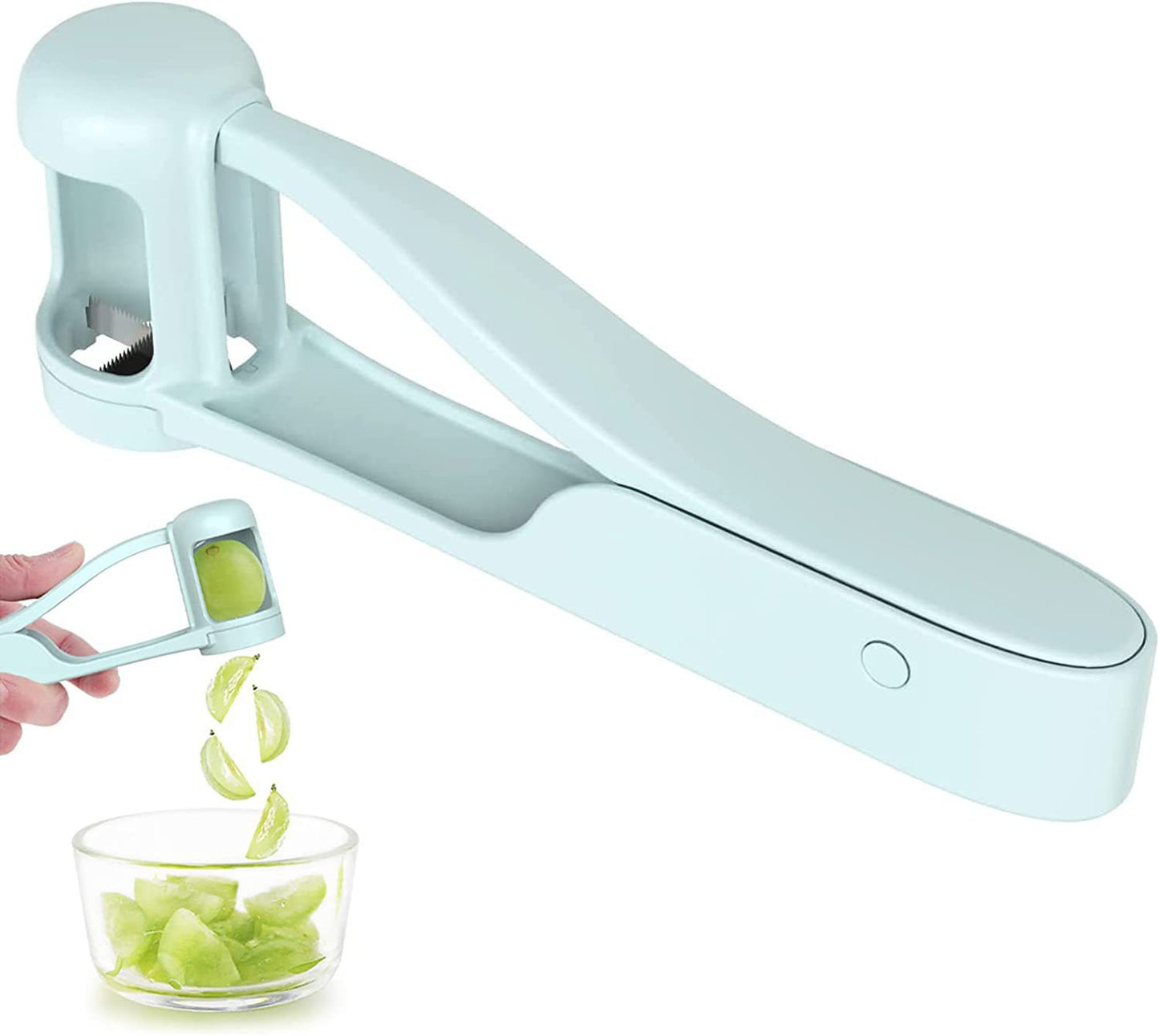 Grape Slicer Cherry Tomatoes Aid Kitchen DealSniper.net Lake Blue