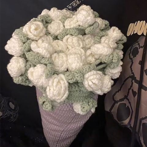 Wool Ball Crocheted Flower Blanket Holidays DealSniper.net
