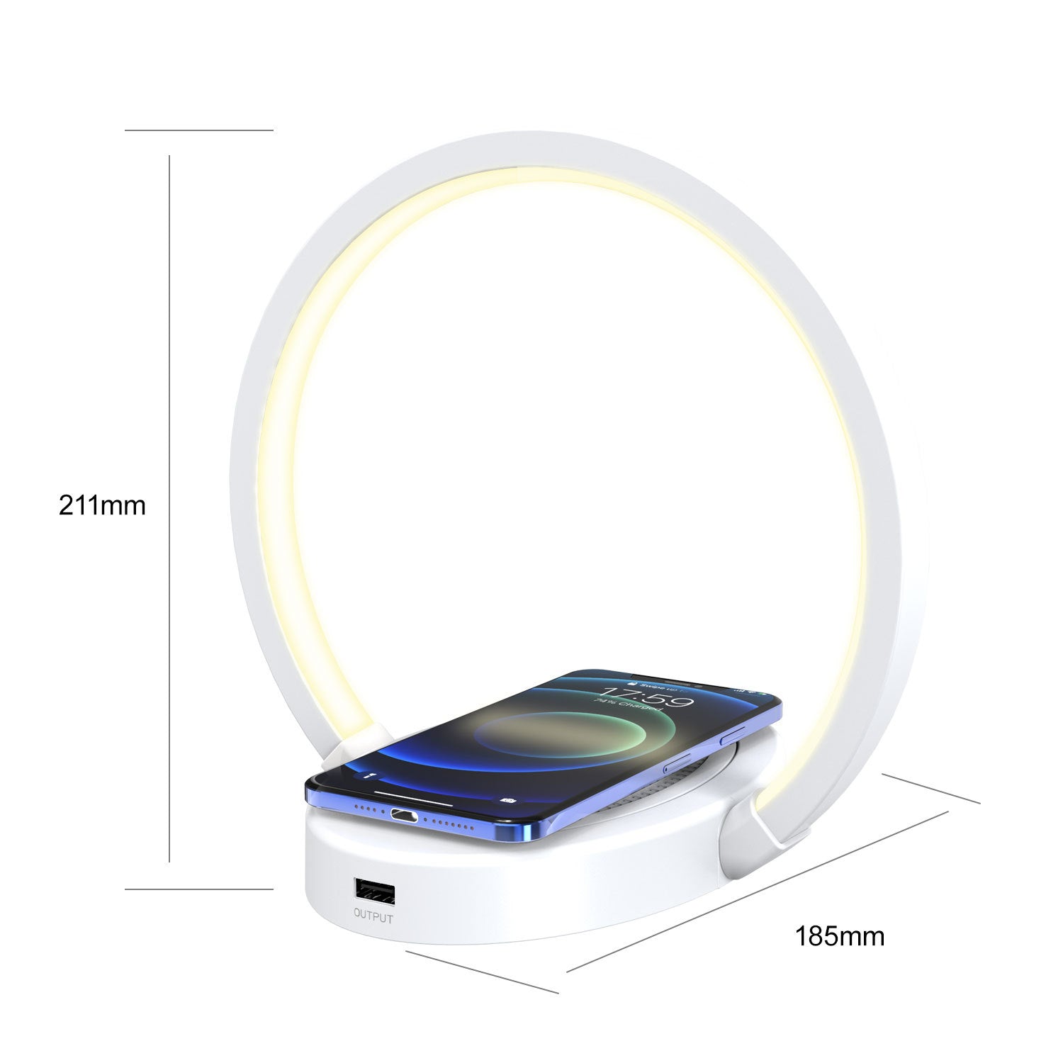 Night Lights Lamp Bluetooth Speaker Table Light Home Decor DealSniper.net White