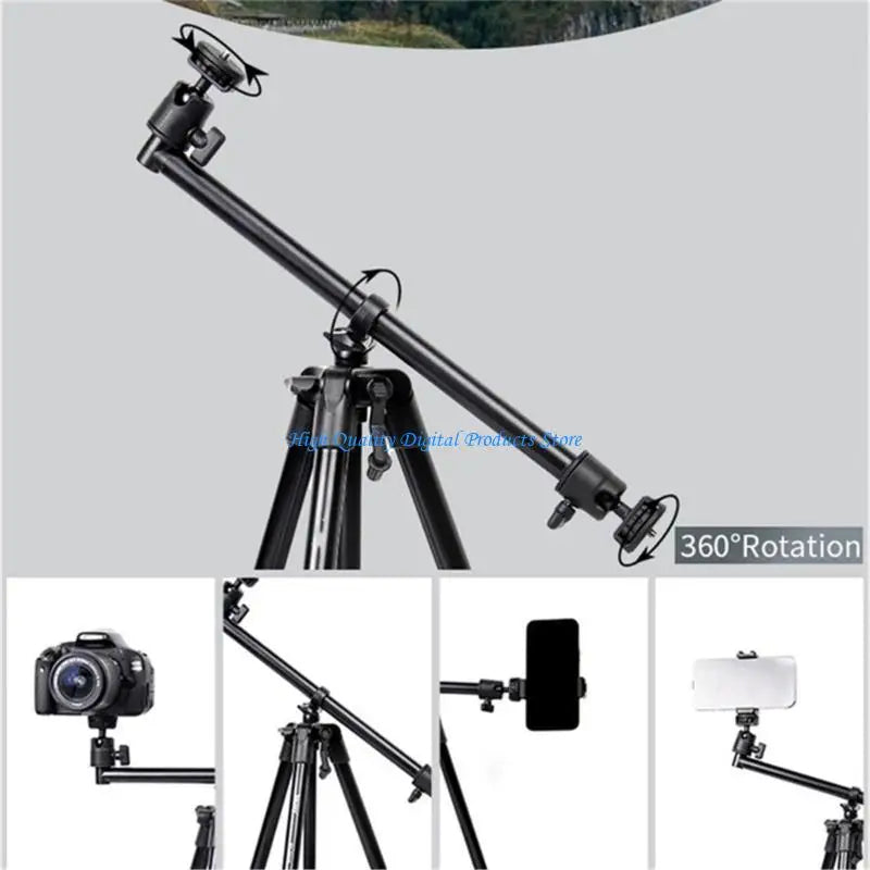 Professional Tripod Foldable Design for Video Recording Adjustable Height Stand Electronics DealSniper.net