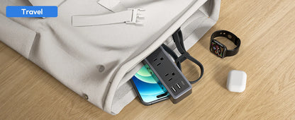 6-Outlet Power Strip Extension Power Cord Travel Adapter Electronics DealSniper.net