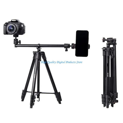 Professional Tripod Foldable Design for Video Recording Adjustable Height Stand Electronics DealSniper.net CHINA