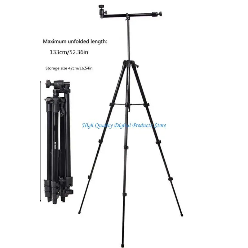 Professional Tripod Foldable Design for Video Recording Adjustable Height Stand Electronics DealSniper.net