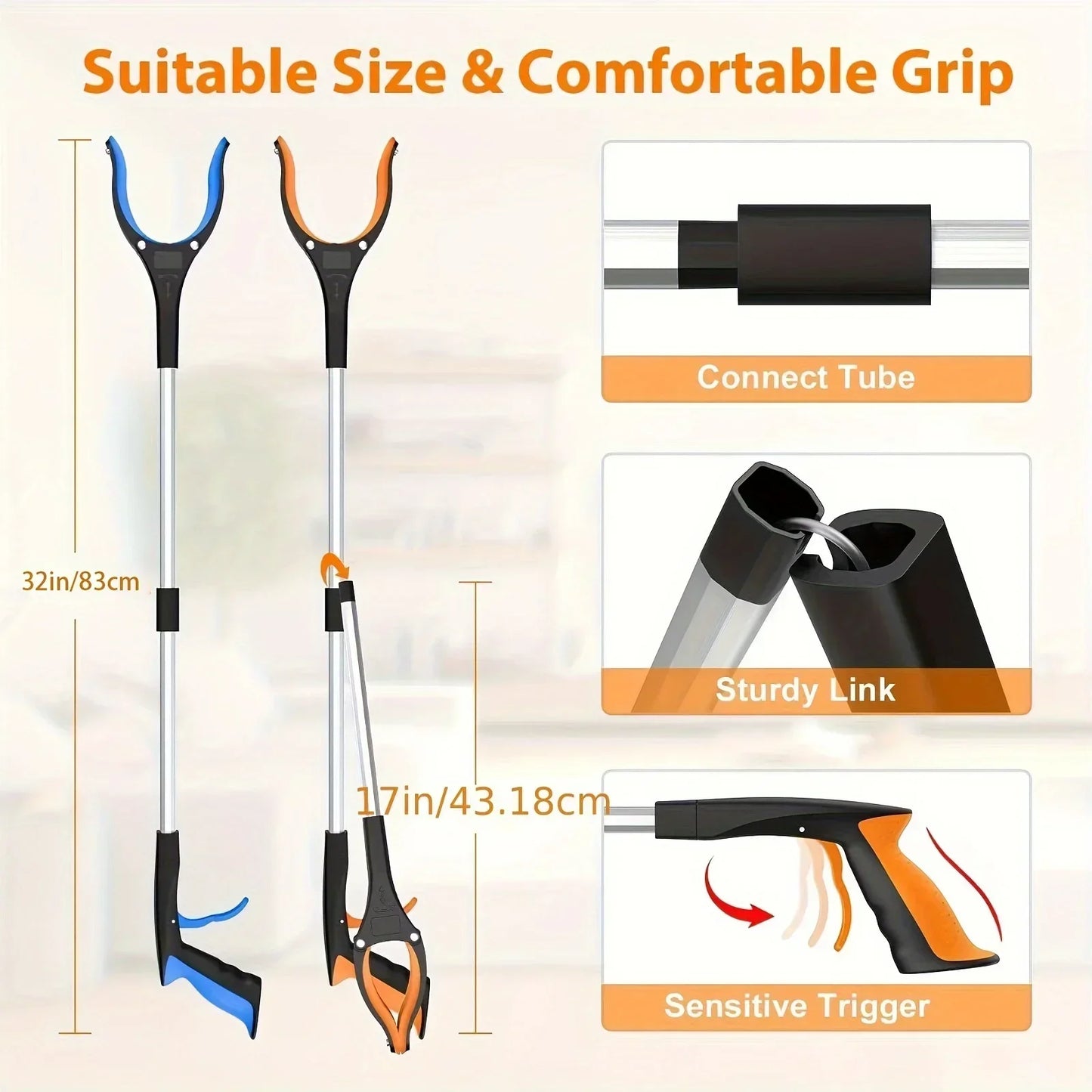 Garbage Picker Gripper Lightweight Heavy-Duty Elderly Gripper Garden DealSniper.net