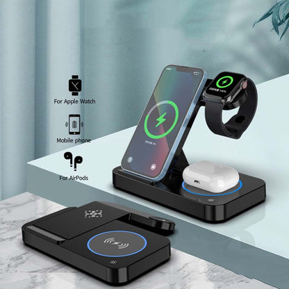 Folding Three-in-one Wireless Charging Stand Electronics dealsniper-net