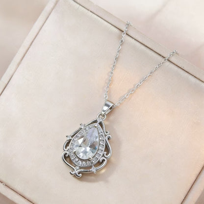 Lucky Water Drop Necklace For Women,Trendy Fashion Jewelry Gym From House