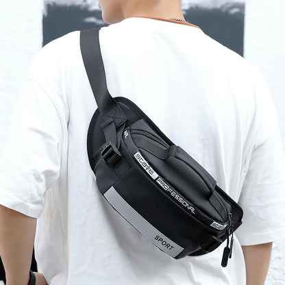 Reflective Waist Bags Men Crossbody Bag Pack For Travel Men dealsniper-net