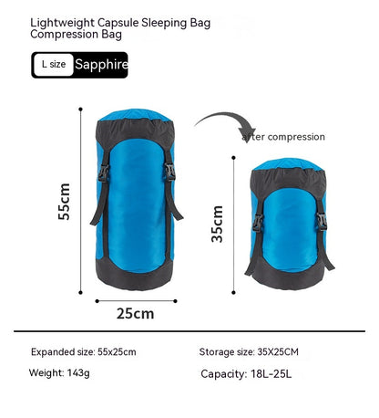 Down Compression Outdoor Storage Bag Outdoor dealsniper-net Sapphire Blue L Code
