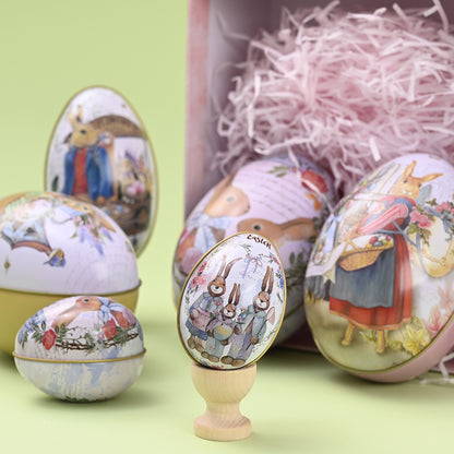 New Easter Decorative Tinplate Egg Creative Tin Box Kids Gym From House