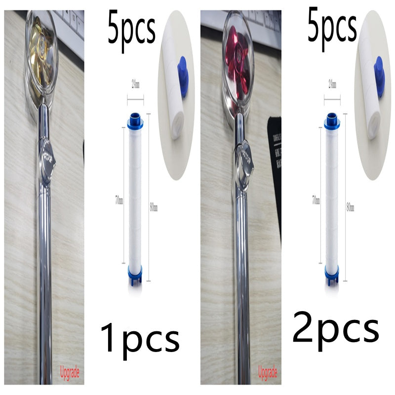 New Turbo Propeller Shower Head Water Saving High Pressure Flow