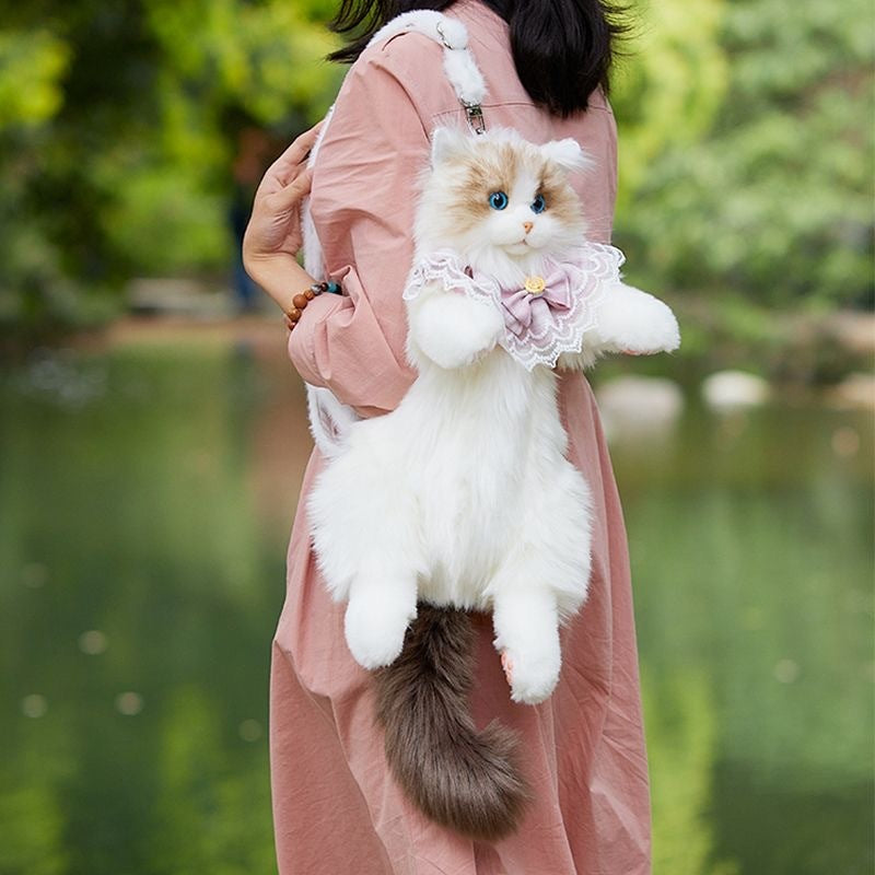 Women's Cute Ragdoll Backpack Plush Doll Women DealSniper.net