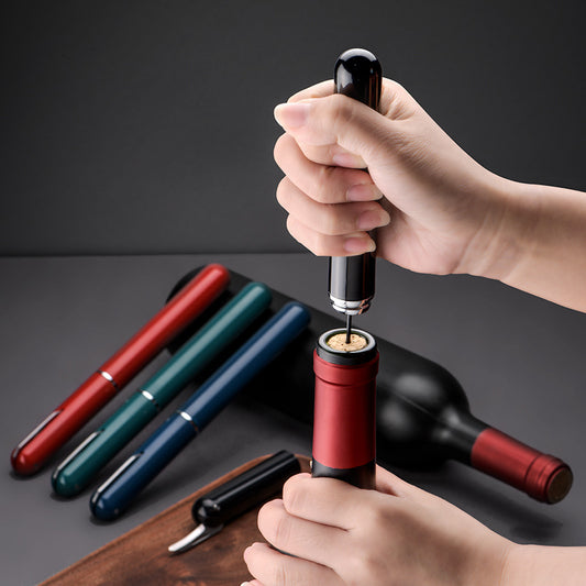 New Red Wine Needle Pen-shaped Air Pressure Bottle Opener Kitchen Gym From House