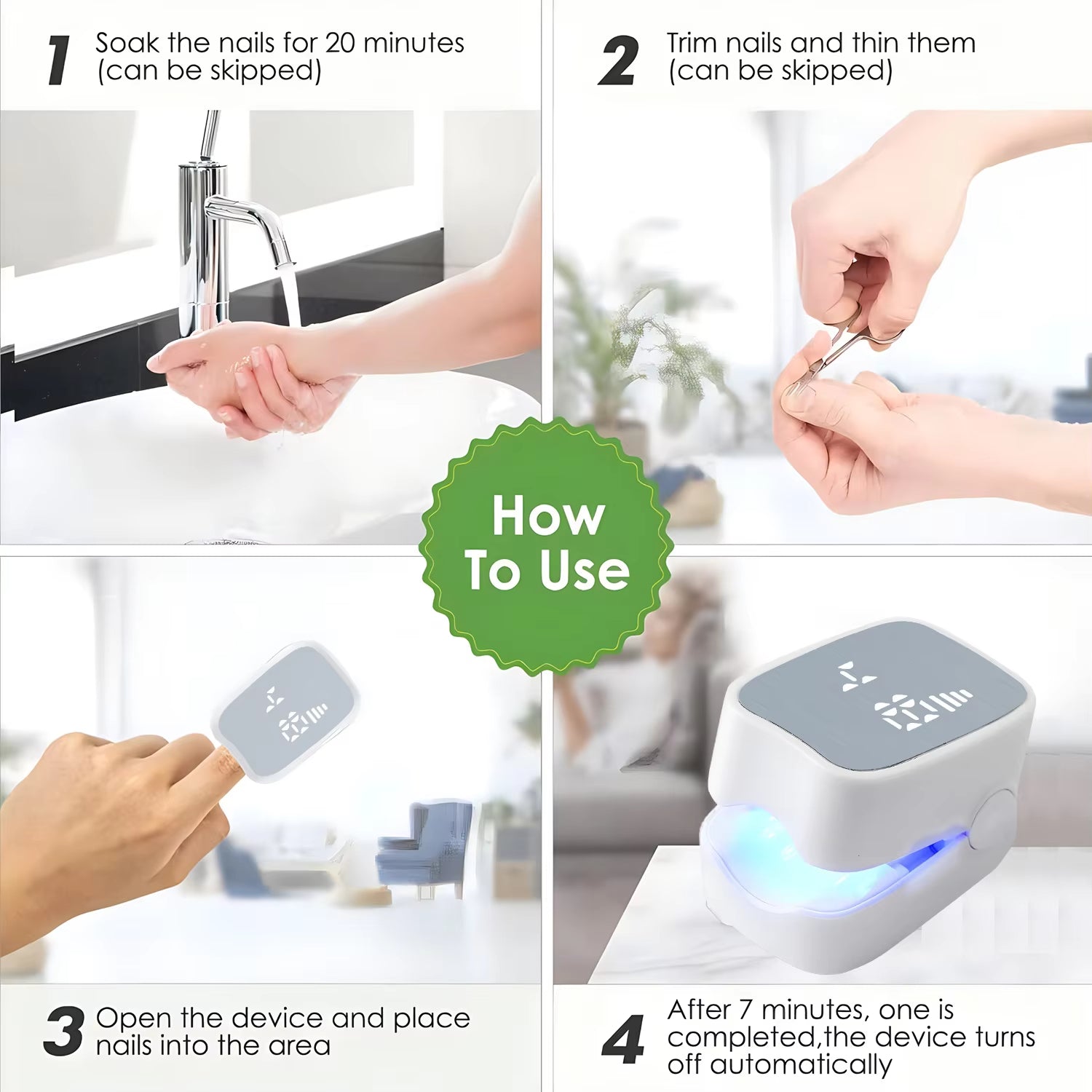 Nail Fungus Laser Treatment LED Light Device Nail Fungus Remover Beauty dealsniper-net