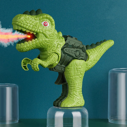 Dinosaur Sound Fire Spray Gun Tyrannosaurus Rex Triceratops Sound Light Summer Outdoor Disinfection Safe Gun Kids Toy Portable Kids dealsniper-net Green Tyrannosaurus Rex