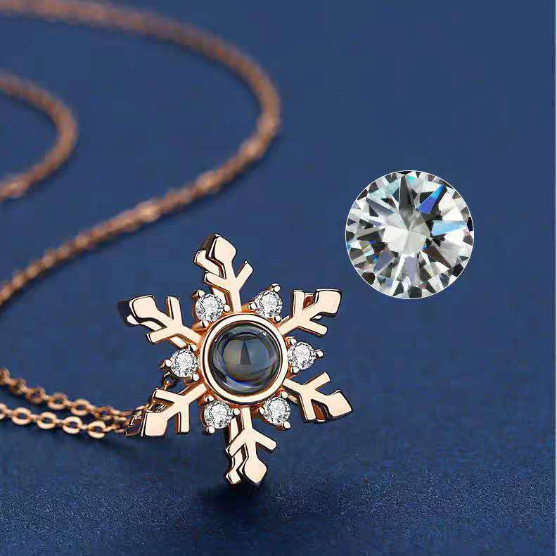 New Snow Projection Necklace For Women Women Gym From House