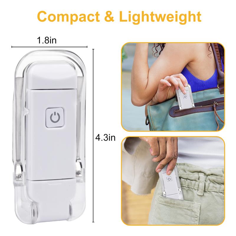 LED USB Rechargeable Book Reading Light Brightness Adjustable Gadgets dealsniper-net