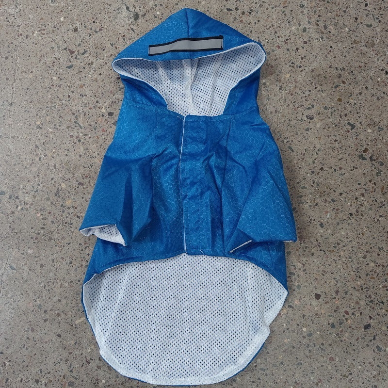 Dog Raincoat Reflective Waterproof Snowproof Pet Coat Pets dealsniper-net Blue Velcro L