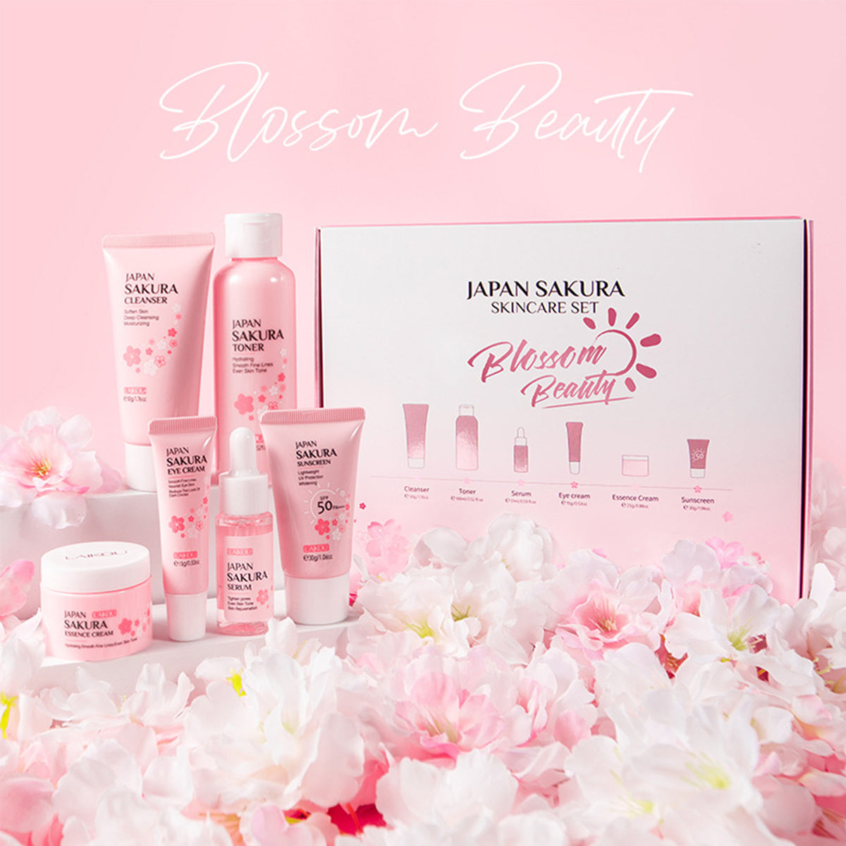 Skin Care Set JAPAN SAKURA Women Beauty Gift Sets Beauty dealsniper-net