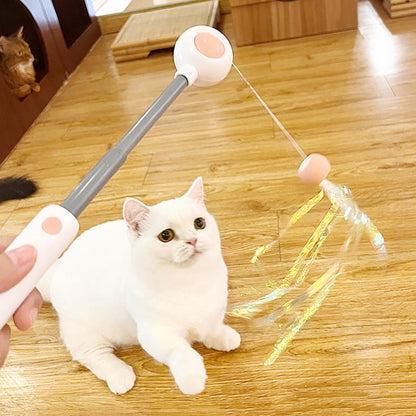 Household Fashion Personality Funny Cat Stick Self Hi Toy Pets dealsniper-net Pink Normal edition