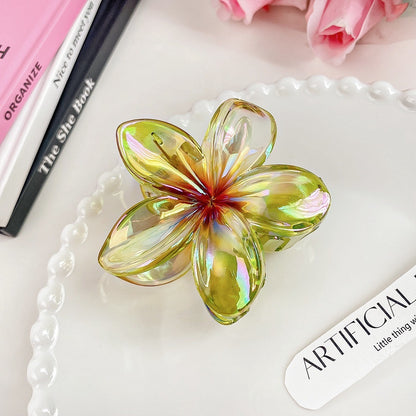 High Sense Plumeria Rubra Seaside Holiday Barrettes Beauty DealSniper.net 4 Colorful Apple Green 1PC