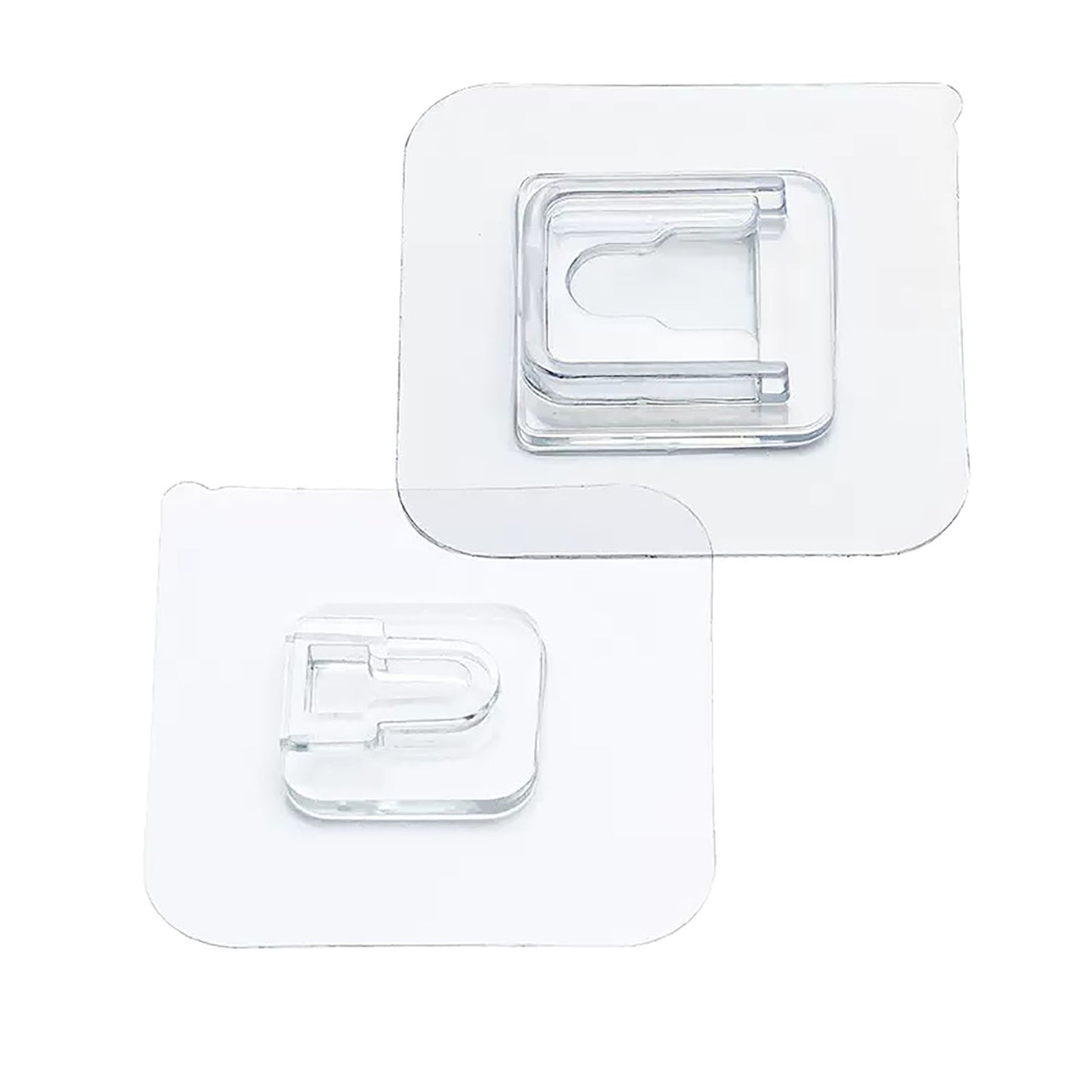 Clear Double Sided Adhesive Wall Hooks Waterproof Kitchen dealsniper-net