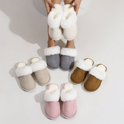 Winter Warm Plush Slippers Home Indoor Non-slip Slipper