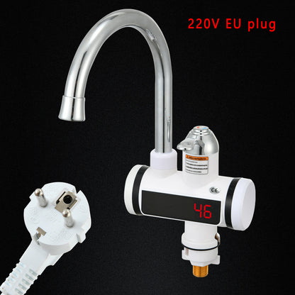 Water Heating Faucet 3000w Instant Hot Electric Faucet Water Heating Kitchen DealSniper.net White D EU